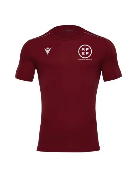 Camiseta Entrenamiento Macron RFEF Granate