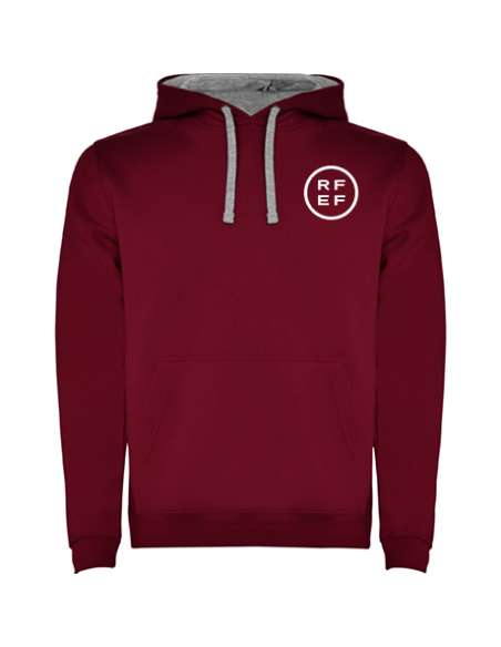Sudadera paseo Granate RFEF