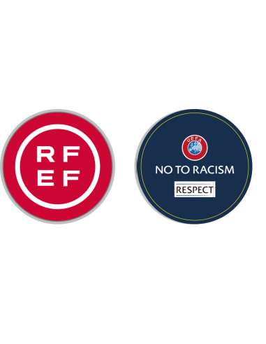 Moneda sorteo RFEF/Uefa Respect No to Racism