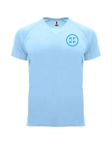 Camiseta Técnica Celeste RFEF - Escudo Turquesa