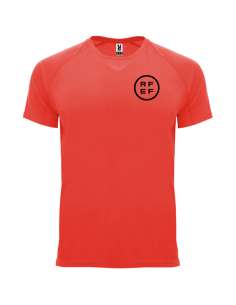 Camiseta técnica entrenamiento Coral Flúor RFEF