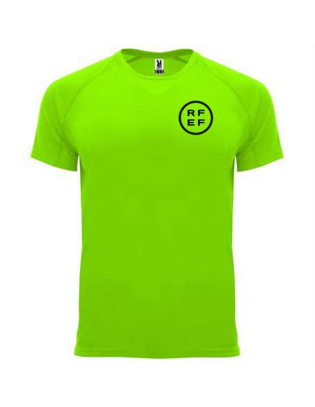Camiseta técnica entrenamiento Verde Flúor RFEF