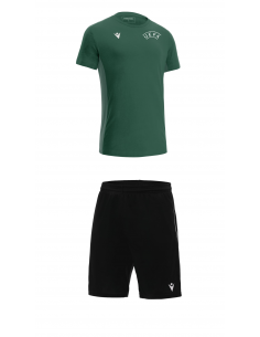 Conjunto Camiseta UEFA + bermuda con bolsillo