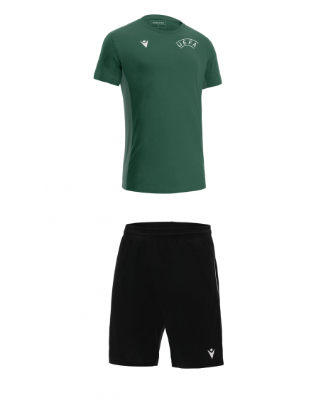 Conjunto Camiseta UEFA + bermuda con bolsillo
