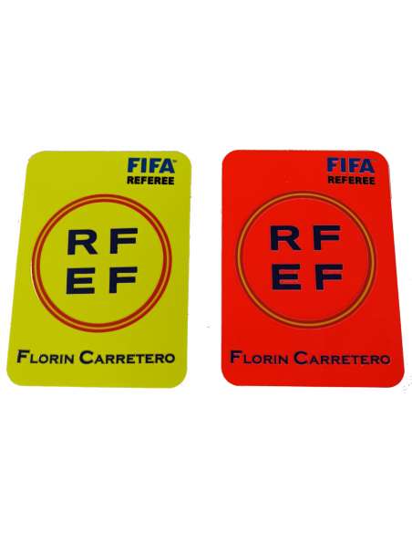 Tarjetas RFEF Fifa Referee personalizadas
