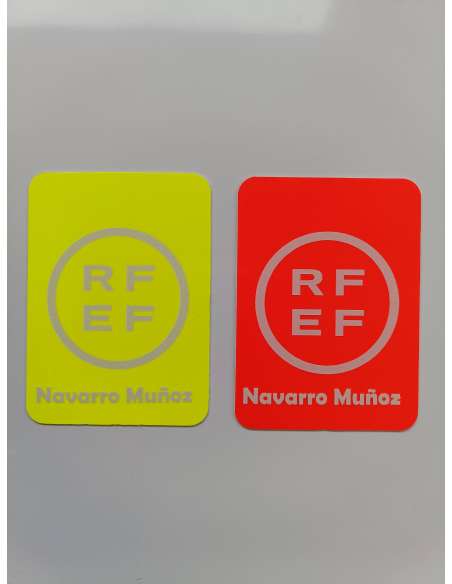 Tarjetas RFEF plata PERSONALIZADAS