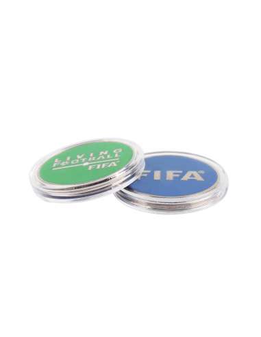 Moneda de Sorteo Living Football Verde aluminio