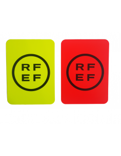 Tarjeta Amarilla y Roja RFEF personalizadas