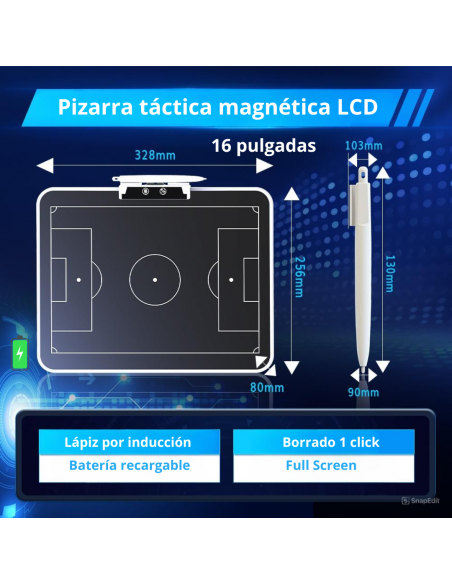 Pizarra táctica prepartido LCD