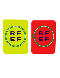 Tarjeta RFEF logo verde y blanco personalizada
