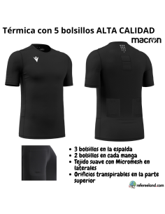 NOVEDAD Térmica con 5 bolsillos Macron - ALTA CALIDAD