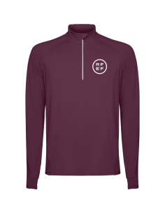 Sudadera entrenamiento ciruela RFEF