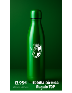 Botella térmica acero verde RFAF