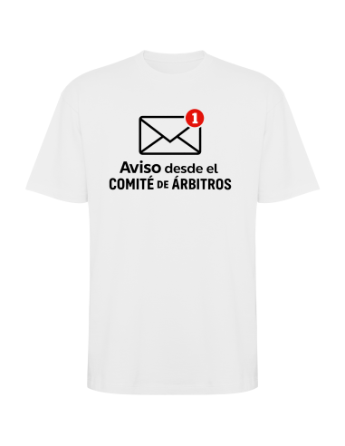 Camiseta paseo Aviso del Comité blanco original