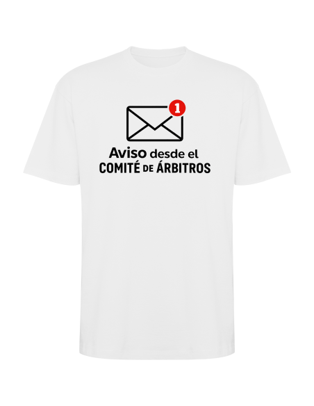 Camiseta paseo Aviso del Comité blanco original