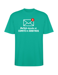 Camiseta paseo Aviso del Comité verde agua original