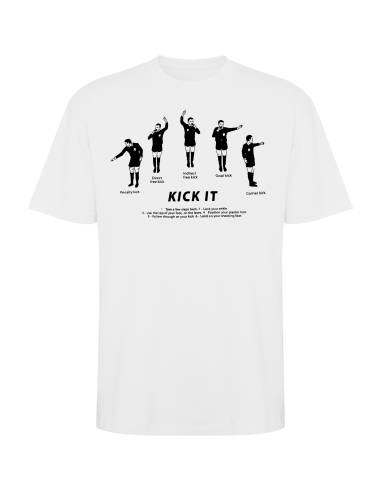 Camiseta paseo KICK IT blanco