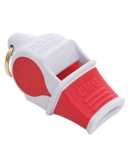 Silbato Sonik Blast CMG blanco/rojo