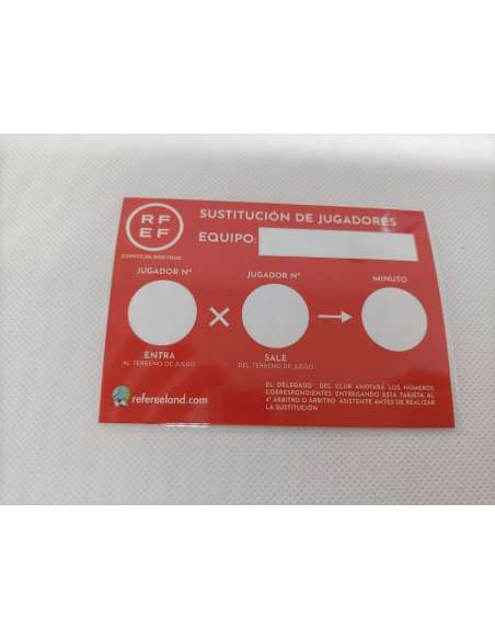 Pack tarjetas Sustitución